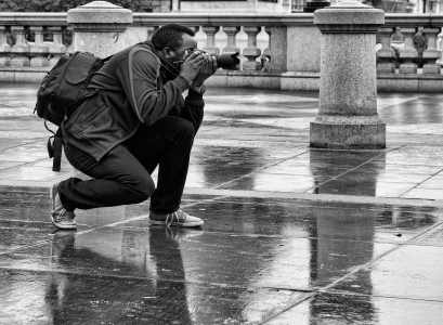 Rainy Day in Trafalgar Square